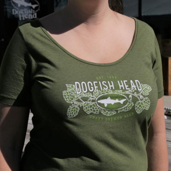 Olive Scoop Tee