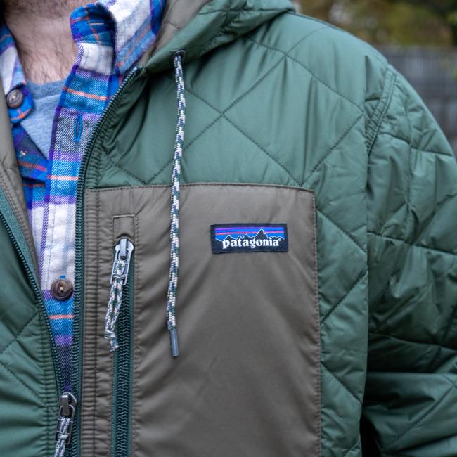 Patagonia M Dark Green Full Zip Bomber Jacket