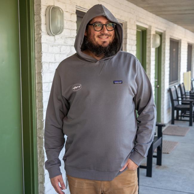 Gray patagonia outlet hoodie