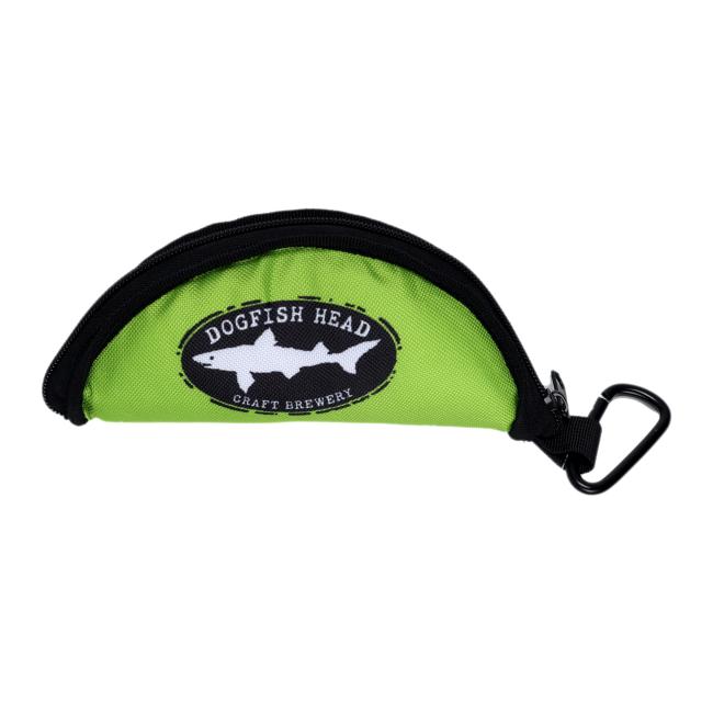 Collapsible dog bowl featuring underwater logo art