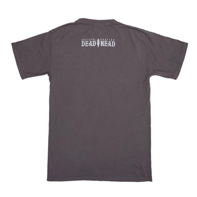 A charcoal colored tee shirt with the Dogfish Head and 